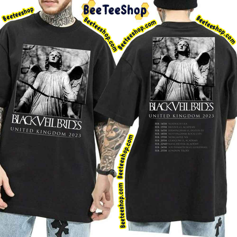 Black Veil Brides Unites Kingdom 2023 Tour Dates Double Side Trending Unisex T-Shirt