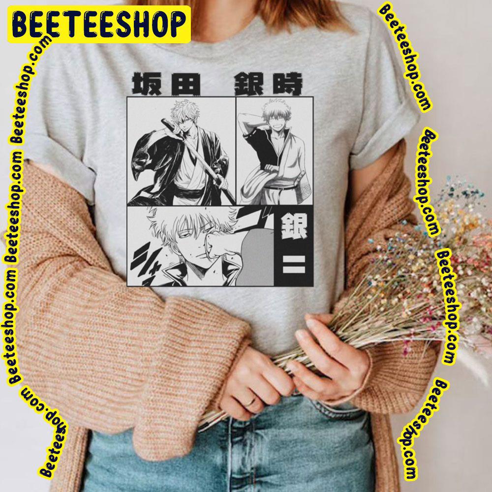 Blak White Art Gintama Gintoki Gintama Trending Unisex T Shirt Beeteeshop 9526