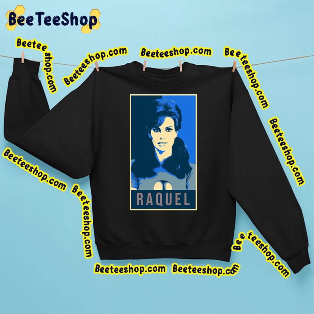 Blue Illustration Pop Art Raquel Welch Trending Unisex Sweatshirt