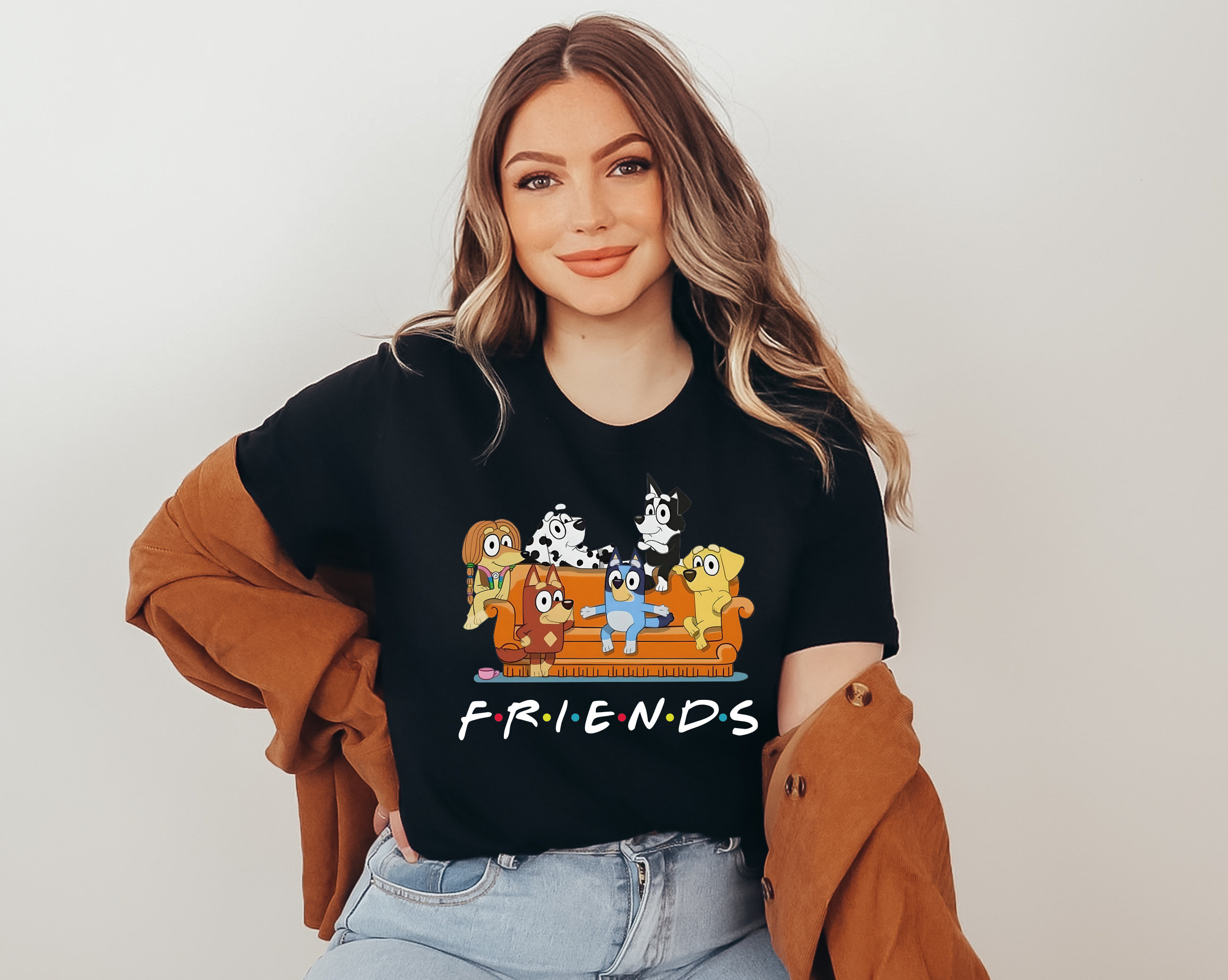 Bluey Friends Bluey And Bingo Tee Trending Unisex Shirt