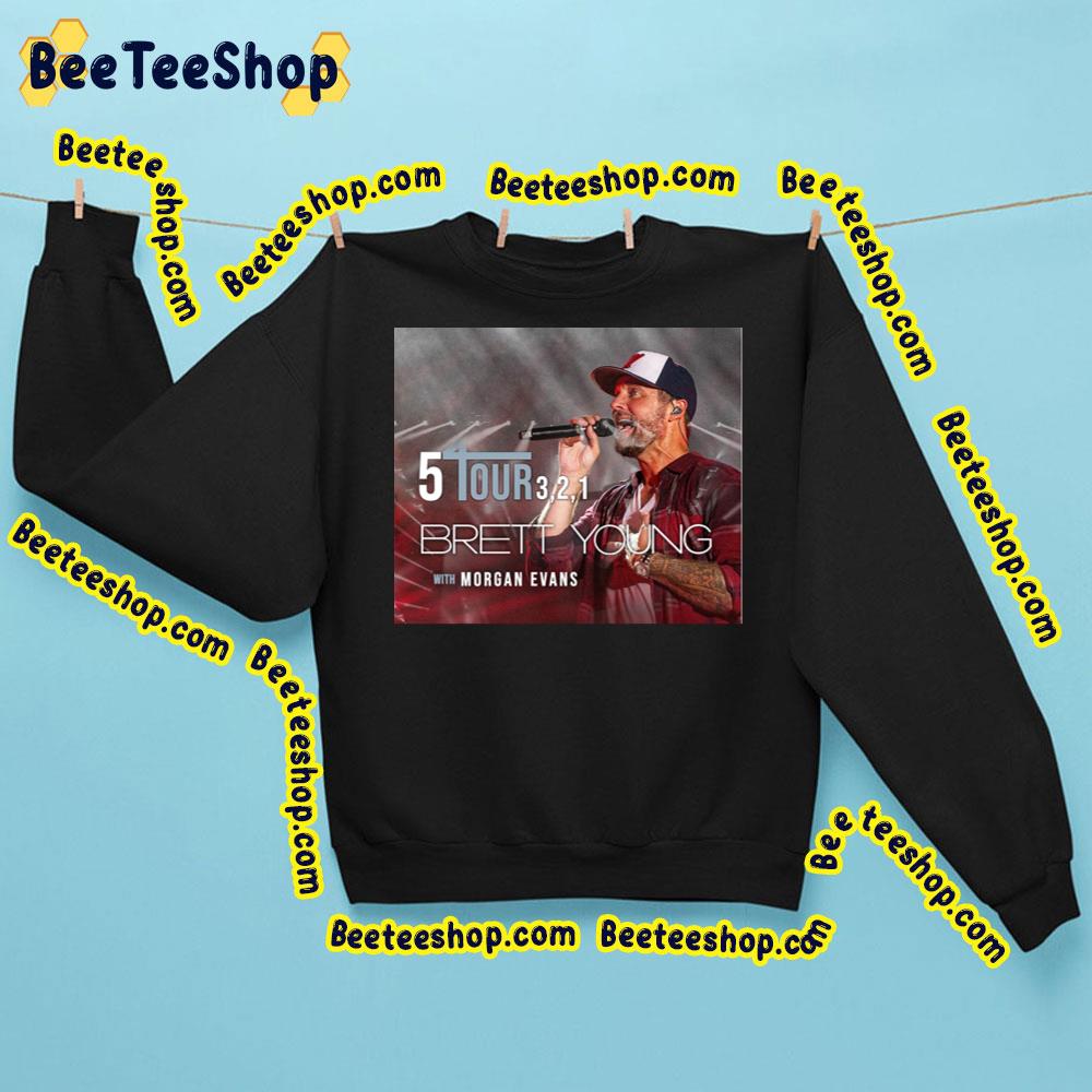 Brett Young 5 Tour 3, 2, 1 2023 Trending Unisex Sweatshirt