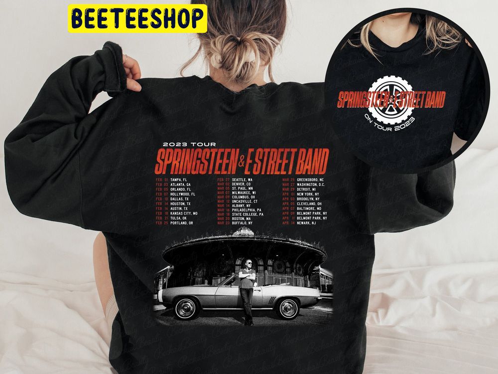 Bruce Springsteen 2023 Tour Springsteen N E Street Band Tour Double Side Trending Unisex Sweatshirt