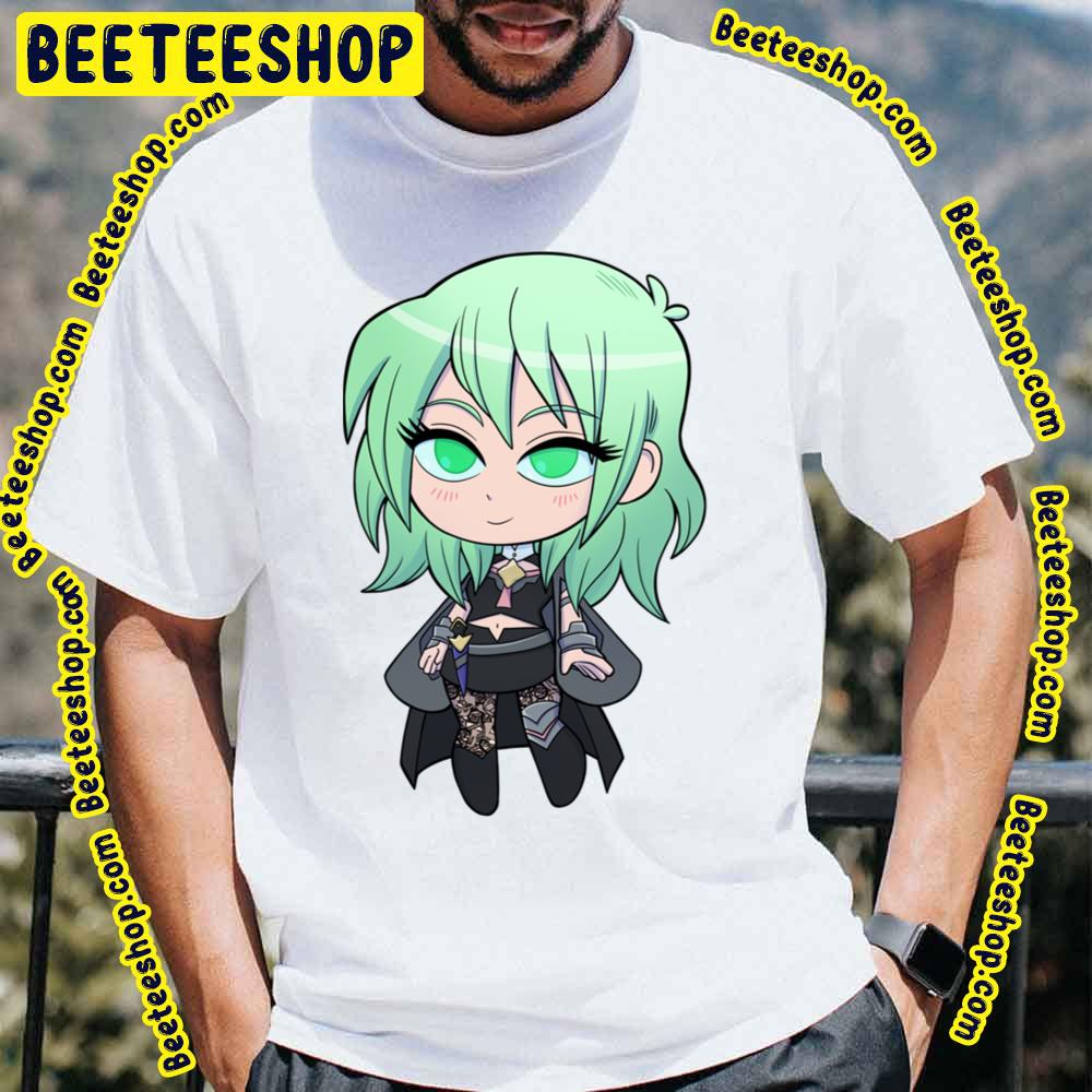 Byleth (Fbyleth Green Hair) Fire Emblem Three Houses Chibi Cutie Trending Unisex T-Shirt