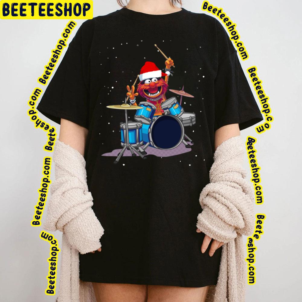 Christmas Muppet Animal Drummer Trending Unisex T-Shirt - Beeteeshop