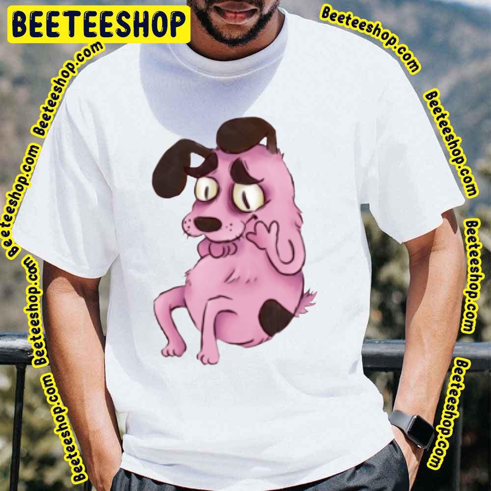 Cute And Full Of Courage The Cowardly Dog Trending Unisex T-Shirt