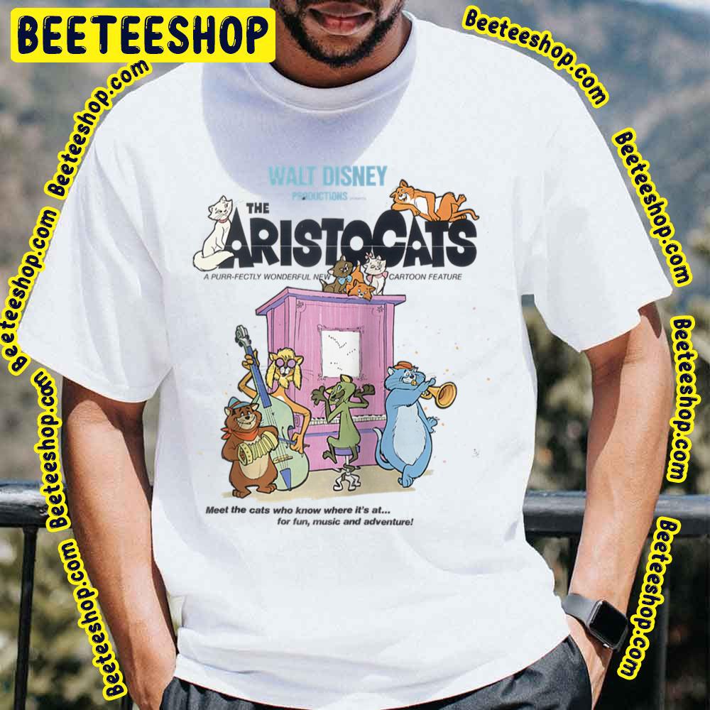 Disney The Aristocats Cats Playing Piano Trending Unisex T-Shirt