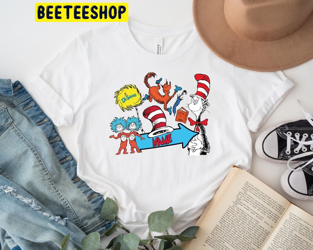 Dr Seuss Cat In The Hat Thing 1 Thing 2 Read Across America Trending Unisex T-Shirt