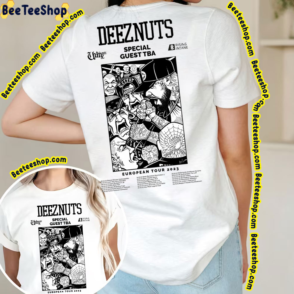 European Tour 2023 Deez Nuts Double Side Trending Unisex T-Shirt