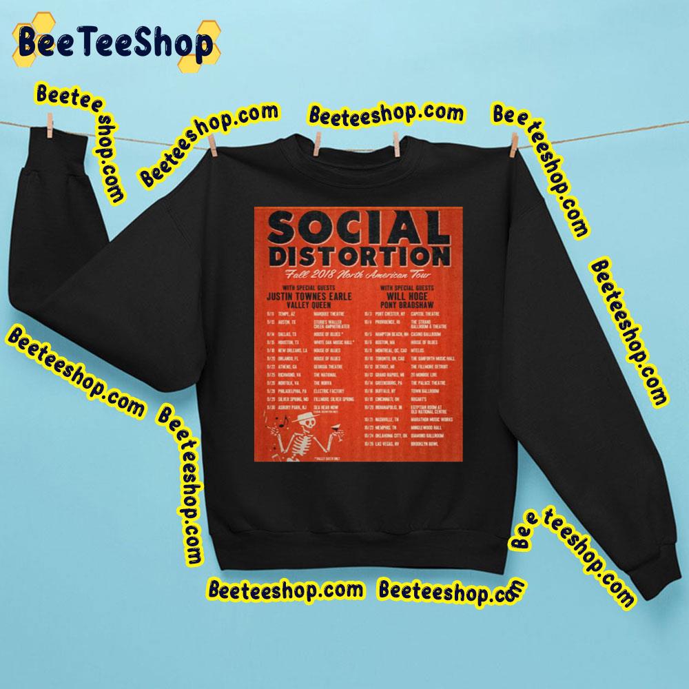 Fall 2018 North American Tour Social Distortion Trending Unisex Sweatshirt