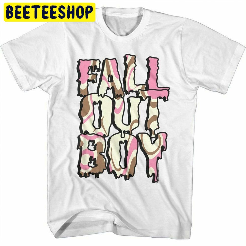 Fall Out Boy Fob Neapolitan Logo White Graphic Trending Unisex Shirt