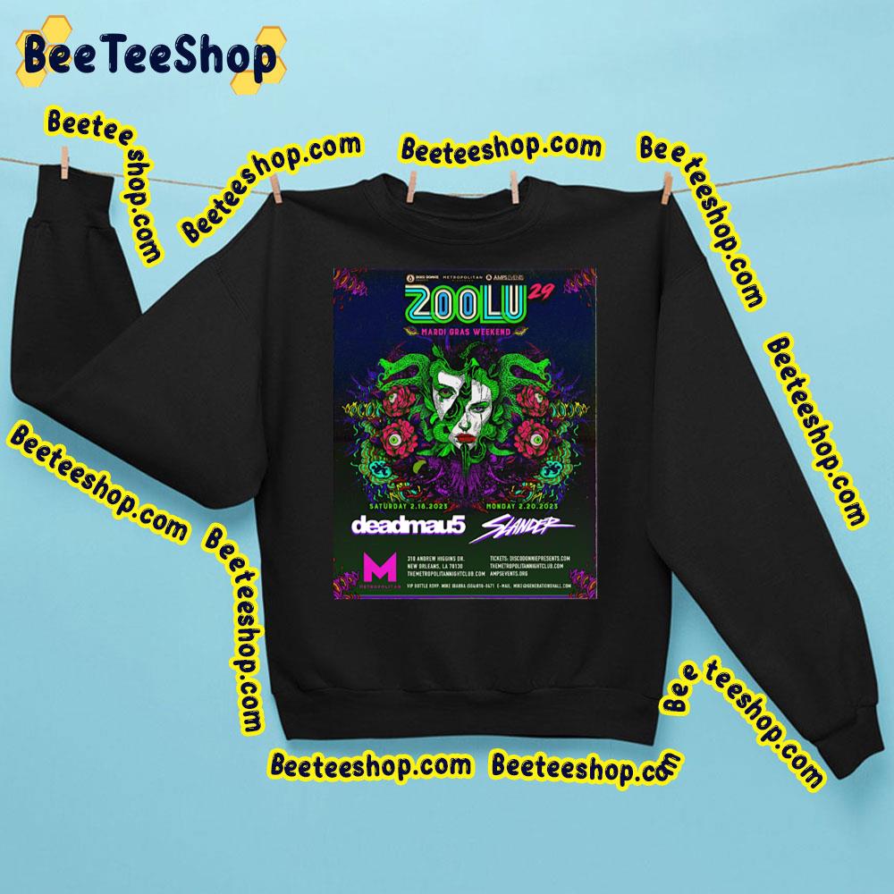 Feb 2023 Zoolu 29 Mardi Gras Weeken Deadmau5 Slander Trending Unisex Sweatshirt