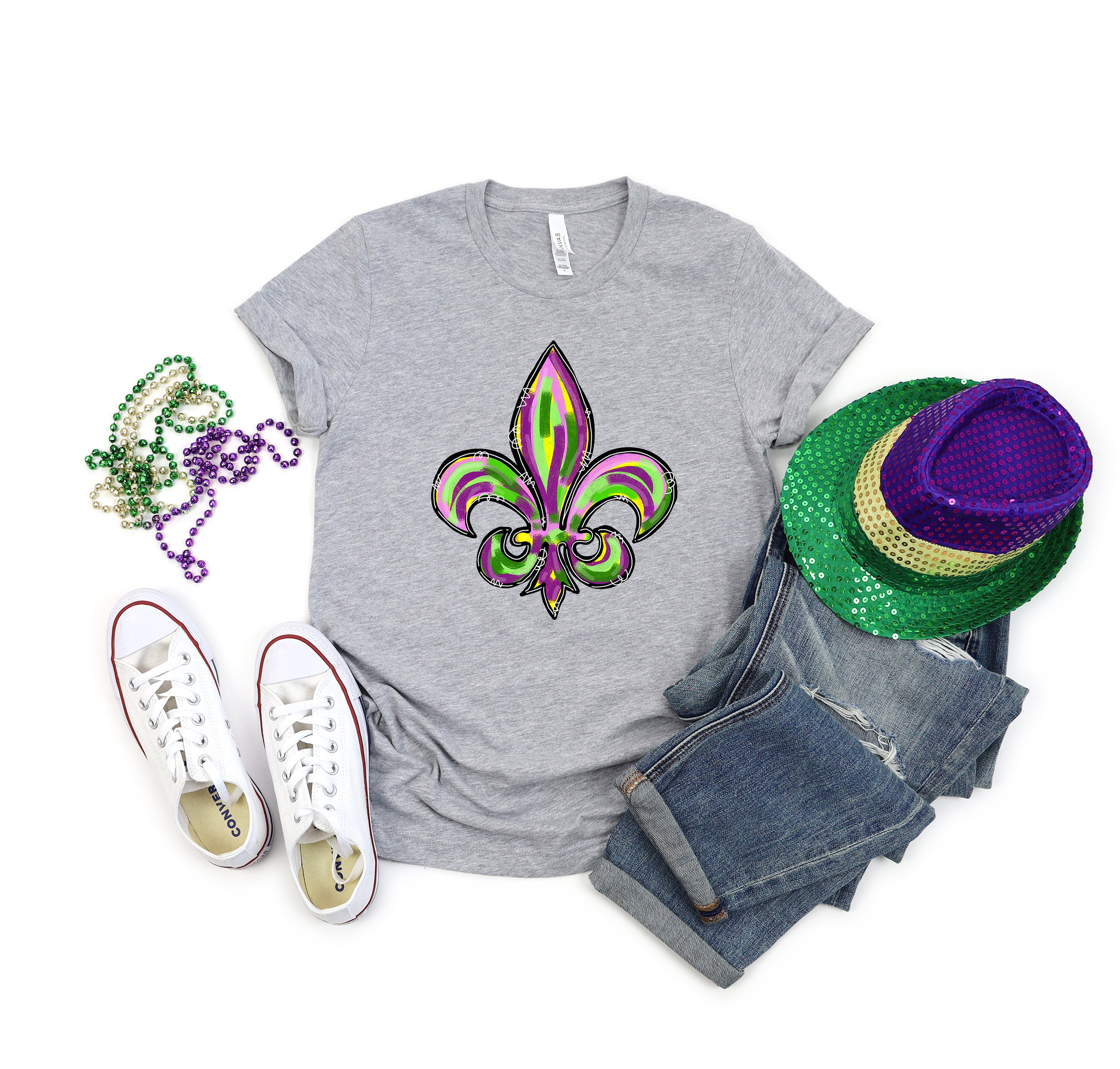 Fleur De Lis Mardi Gras Trending Unisex Shirt