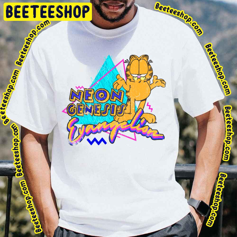 Garfield Neon Genesis Evangelion Vintage Trending Unisex T-Shirt