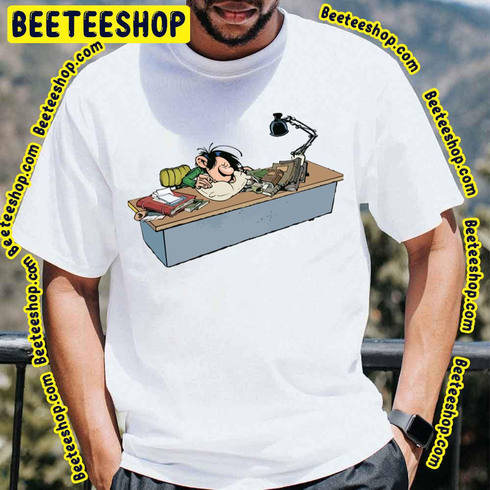 Gaston Goof Behind His Desk Sleeping Trending Unisex T-Shirt