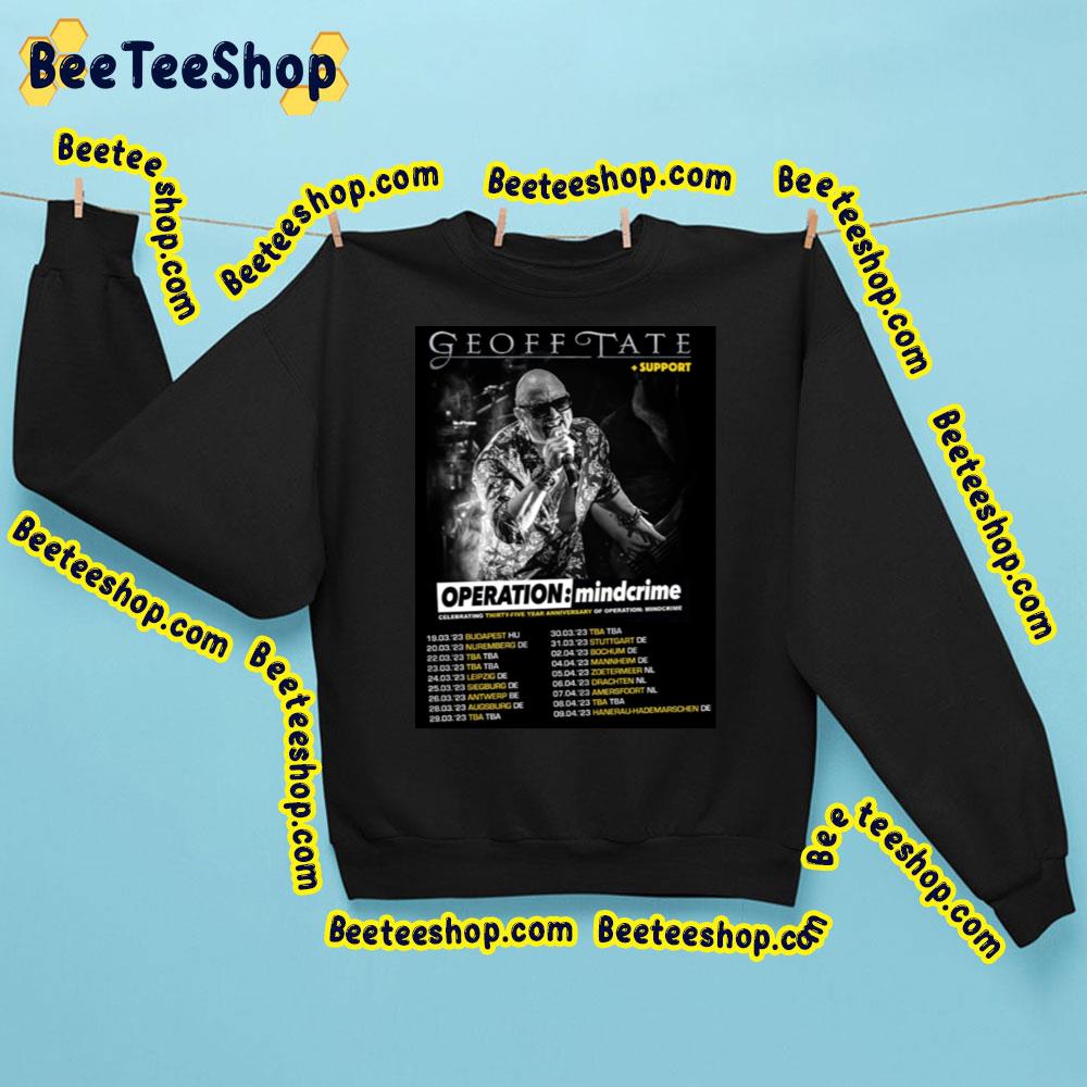 Geoff Tate 35 Years Operation Mindcrime Tour Dates 2023 Trending Unisex Sweatshirt