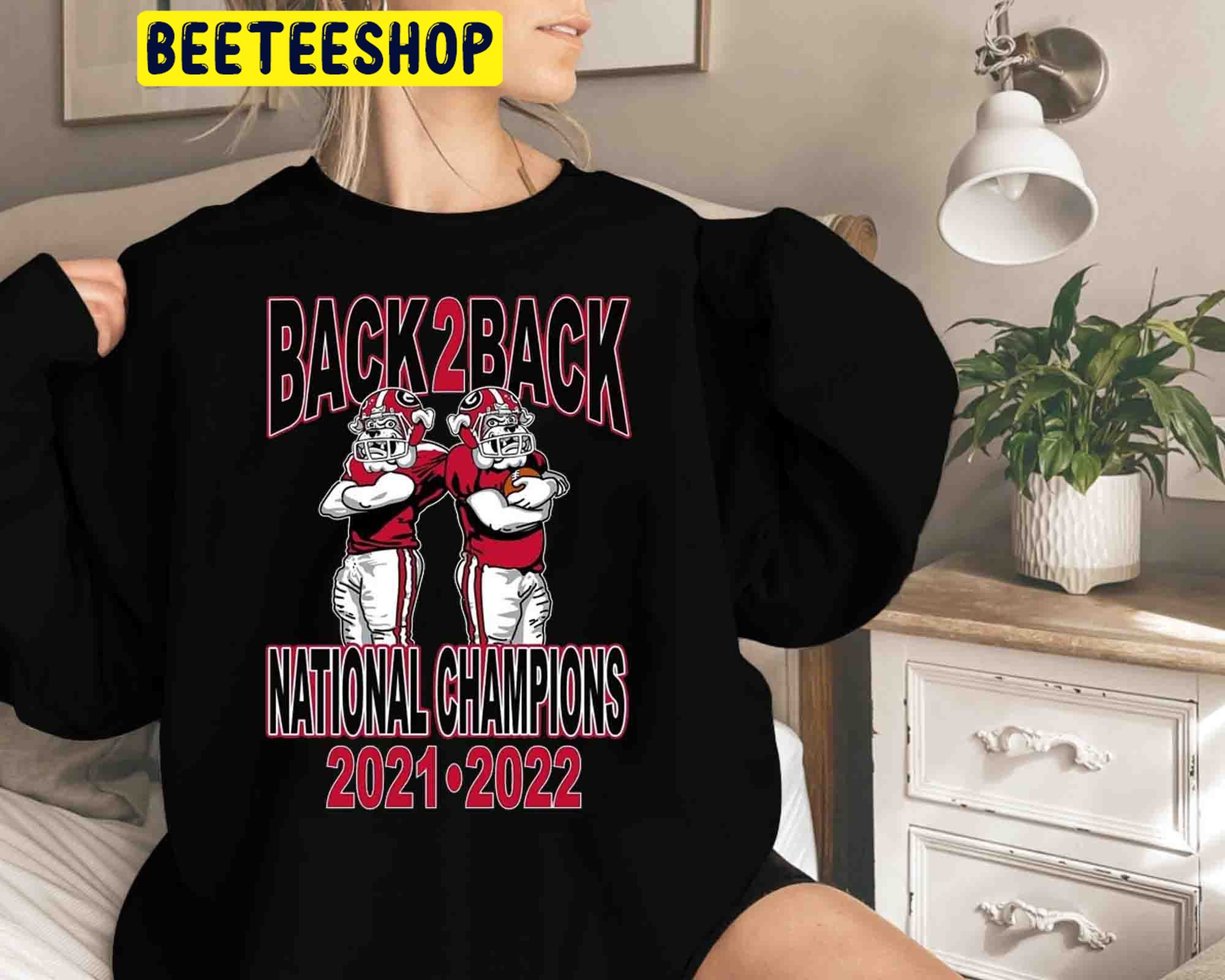 Georgia Bulldogs 2021-2022 Back To Back National Champions Trending Unisex Shirt