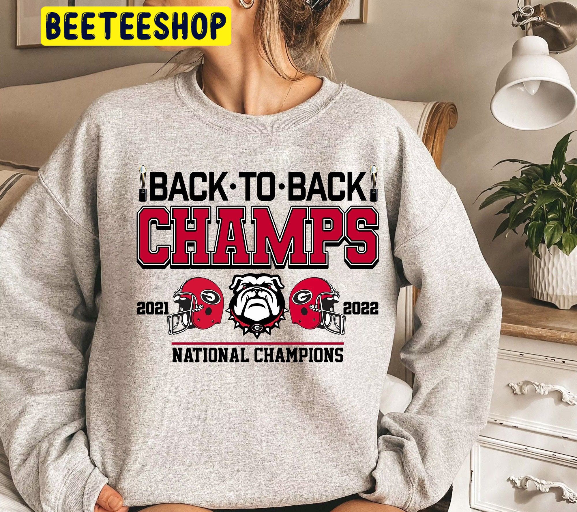 Georgia Football Back To Back Champs 2021 2022 Uga Georgia Bulldogs ...