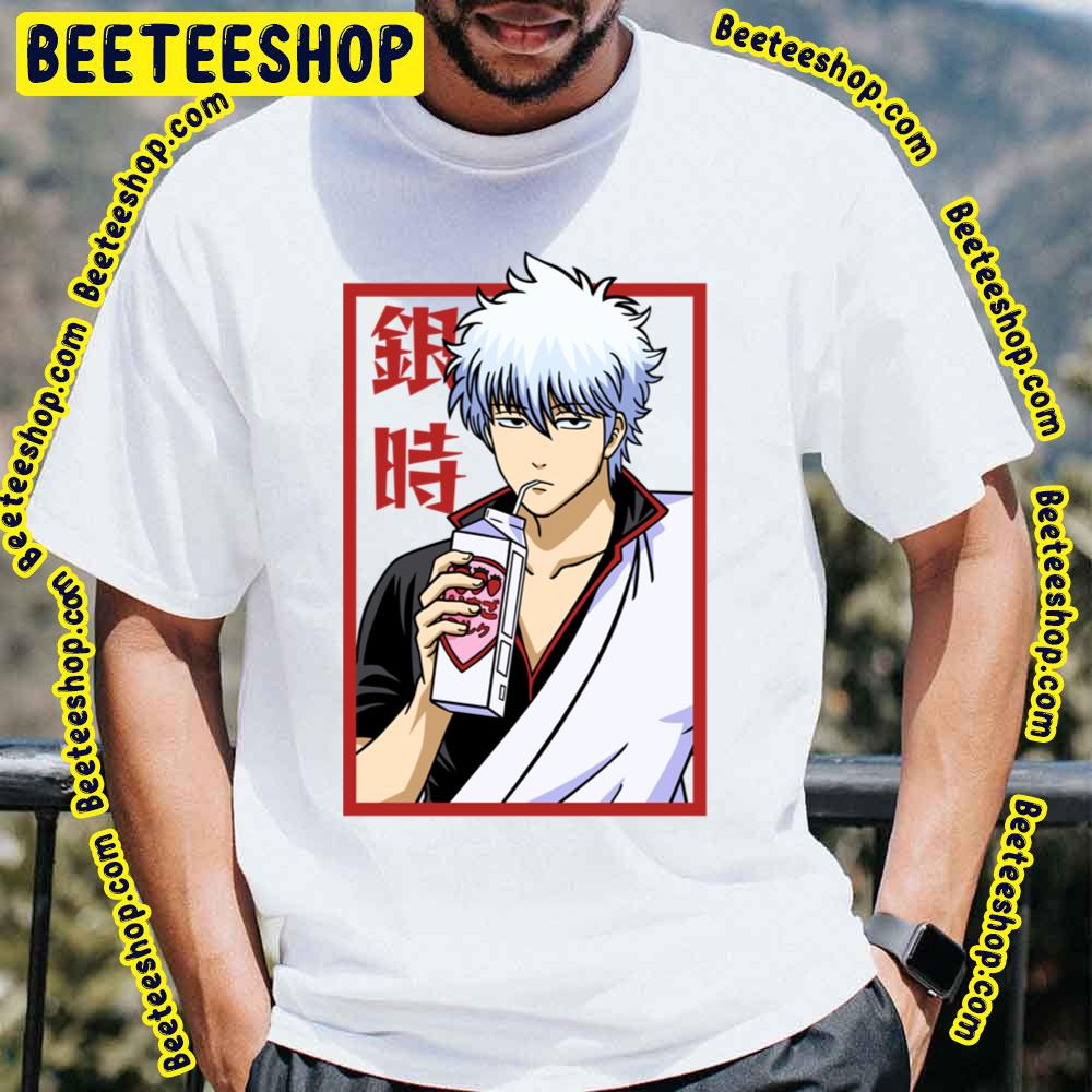 Gintoki Drinking Milk Gintama Trending Unisex T-Shirt