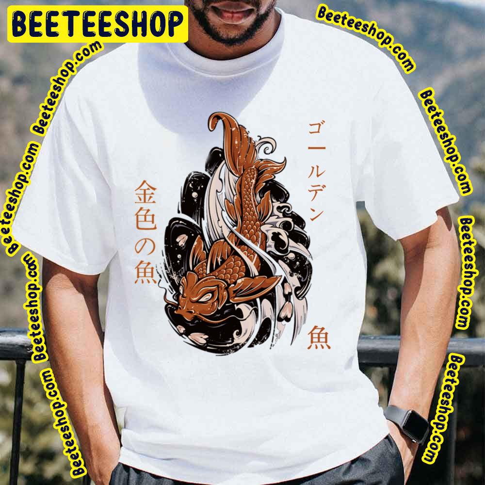 Golden Fish Japan Art Trending Unisex T-Shirt