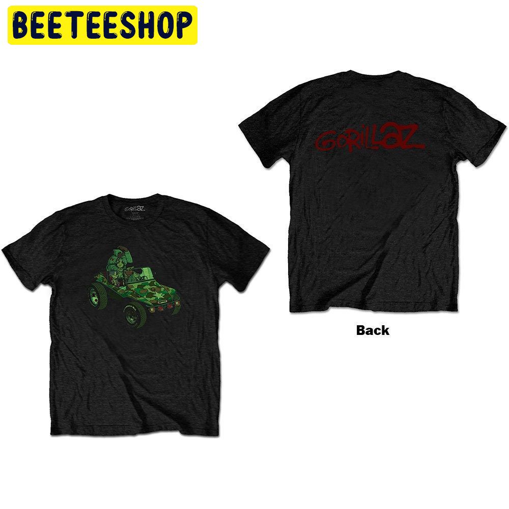 Gorillaz Group Green Geep Double Side Trending Unisex T-Shirt