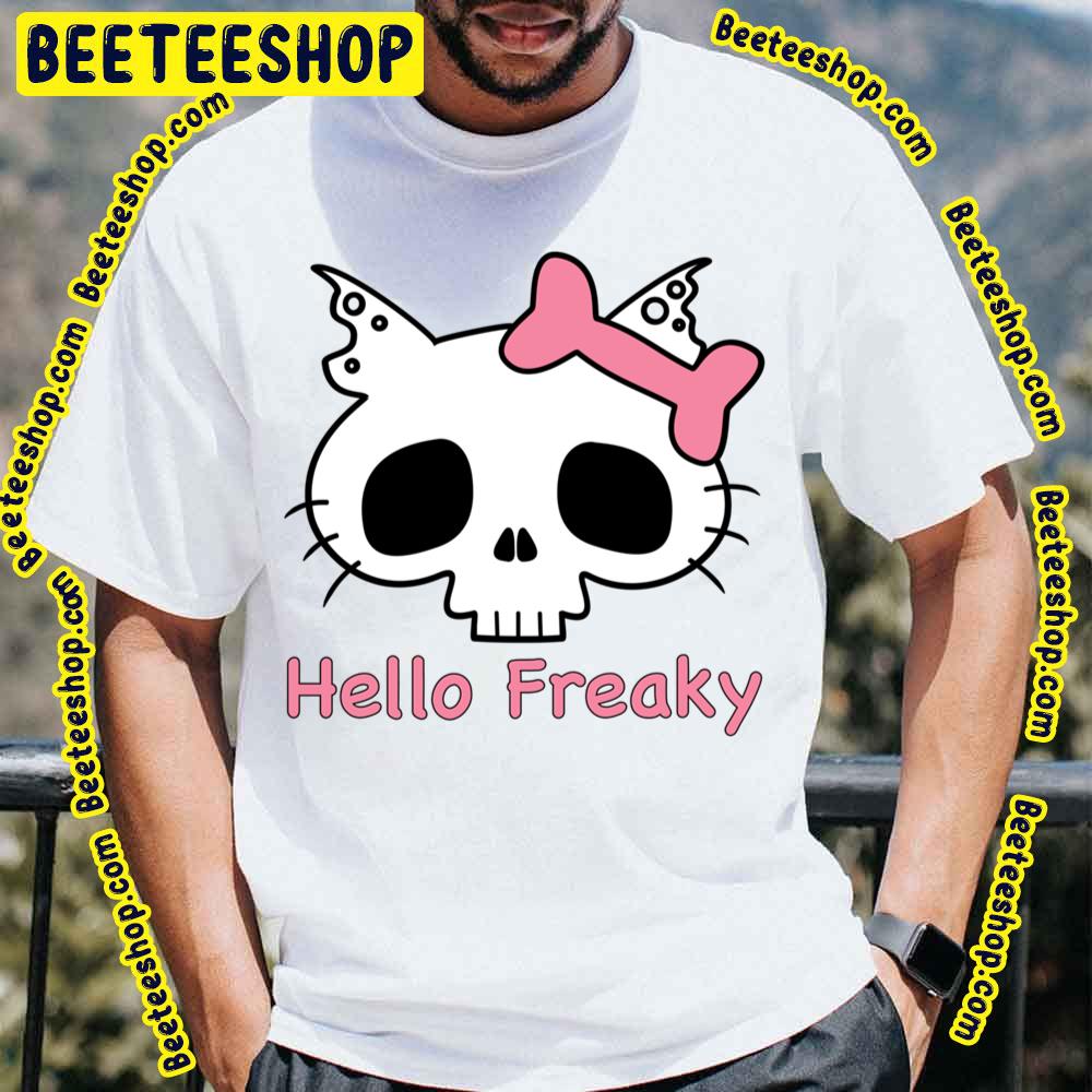 Hello Freaky Pink Fitted Trending Unisex T-Shirt