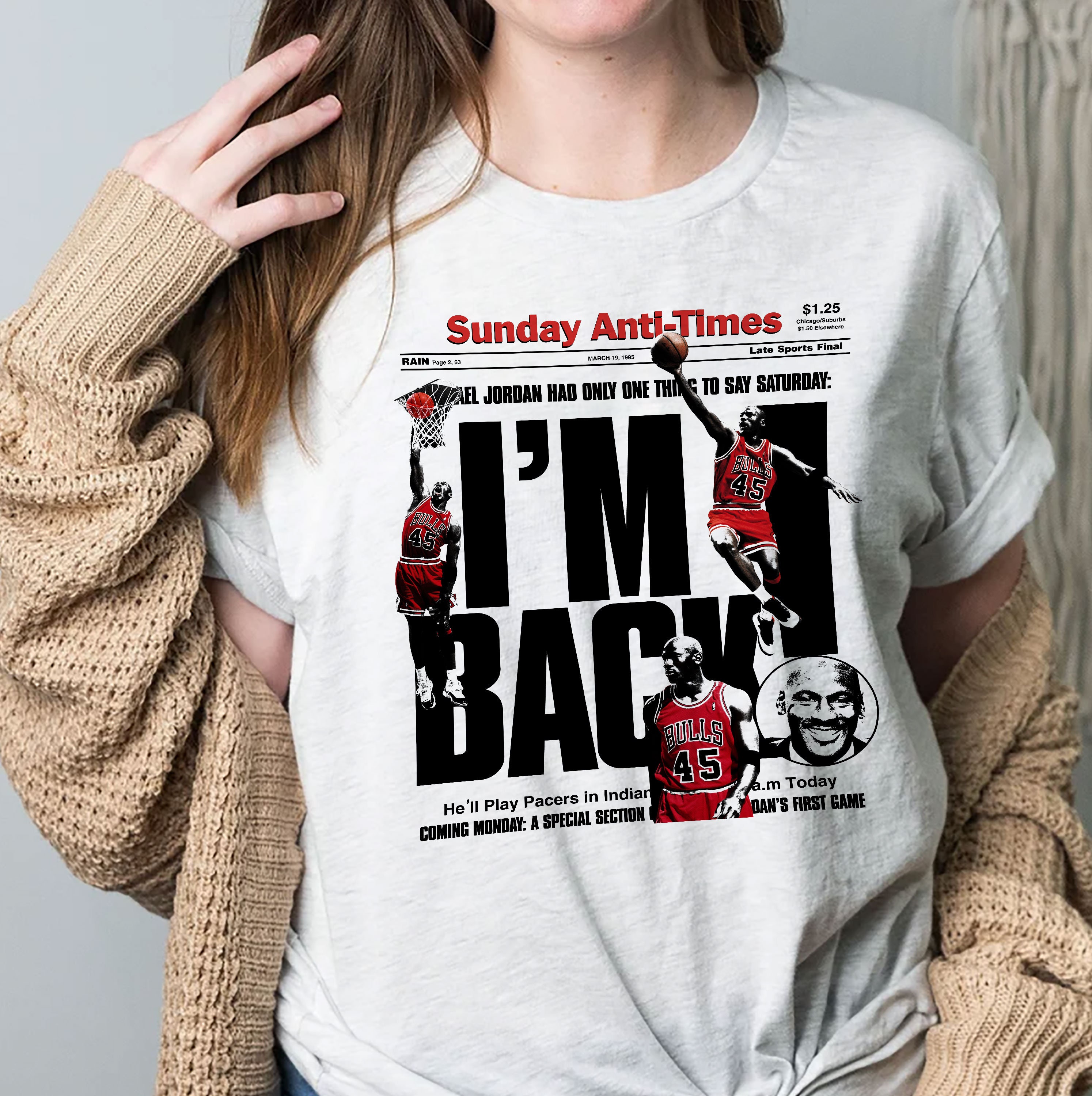 Im Back Zion Williamson Michael Jordan Sunday Anti-Times Trending Unisex Shirt