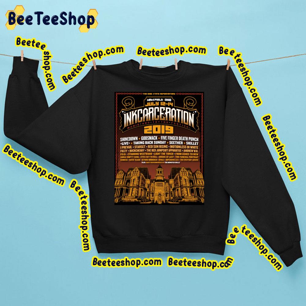 Inkcarcaeration Music And Tattoo Festival 2019 Trending Unisex Shirt