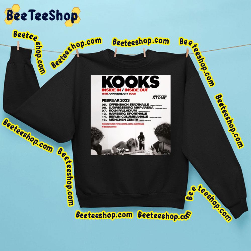 Inside In Inside Out 15th Anniversary Tour 2023 The Kooks Trending Unisex Sweatshirt