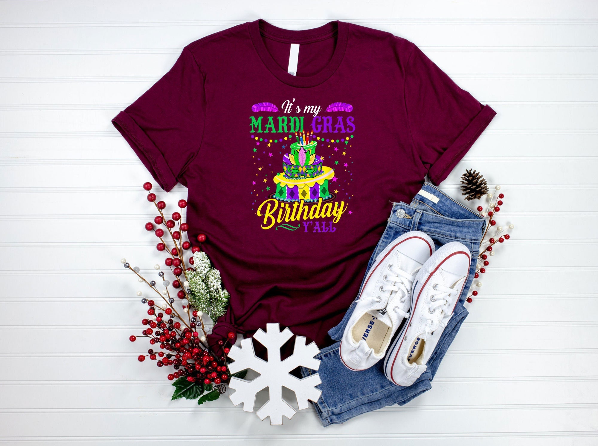 It’s My Mardi Gras Birthday Y’all Trending Unisex Shirt