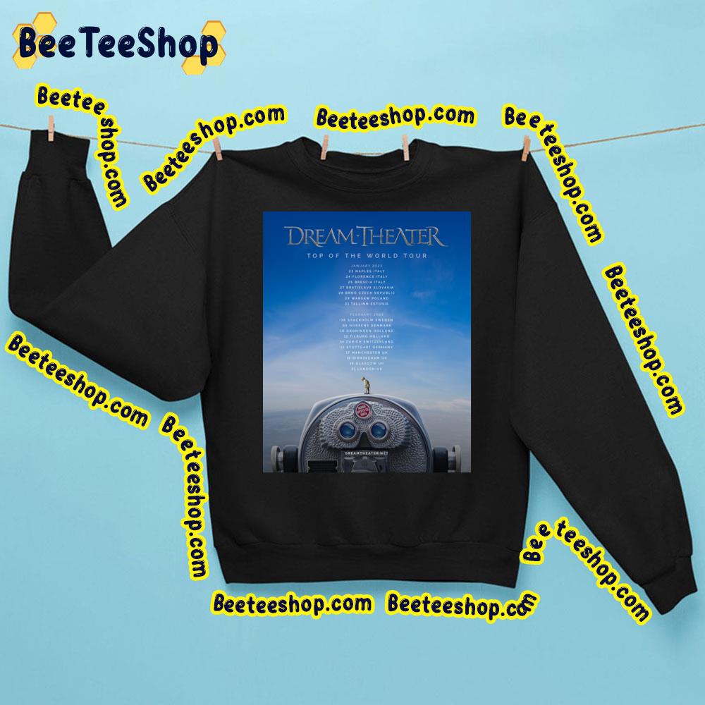 Jan Feb 2023 Top Of The World Tour Dream Theater Trending Unisex Sweatshirt