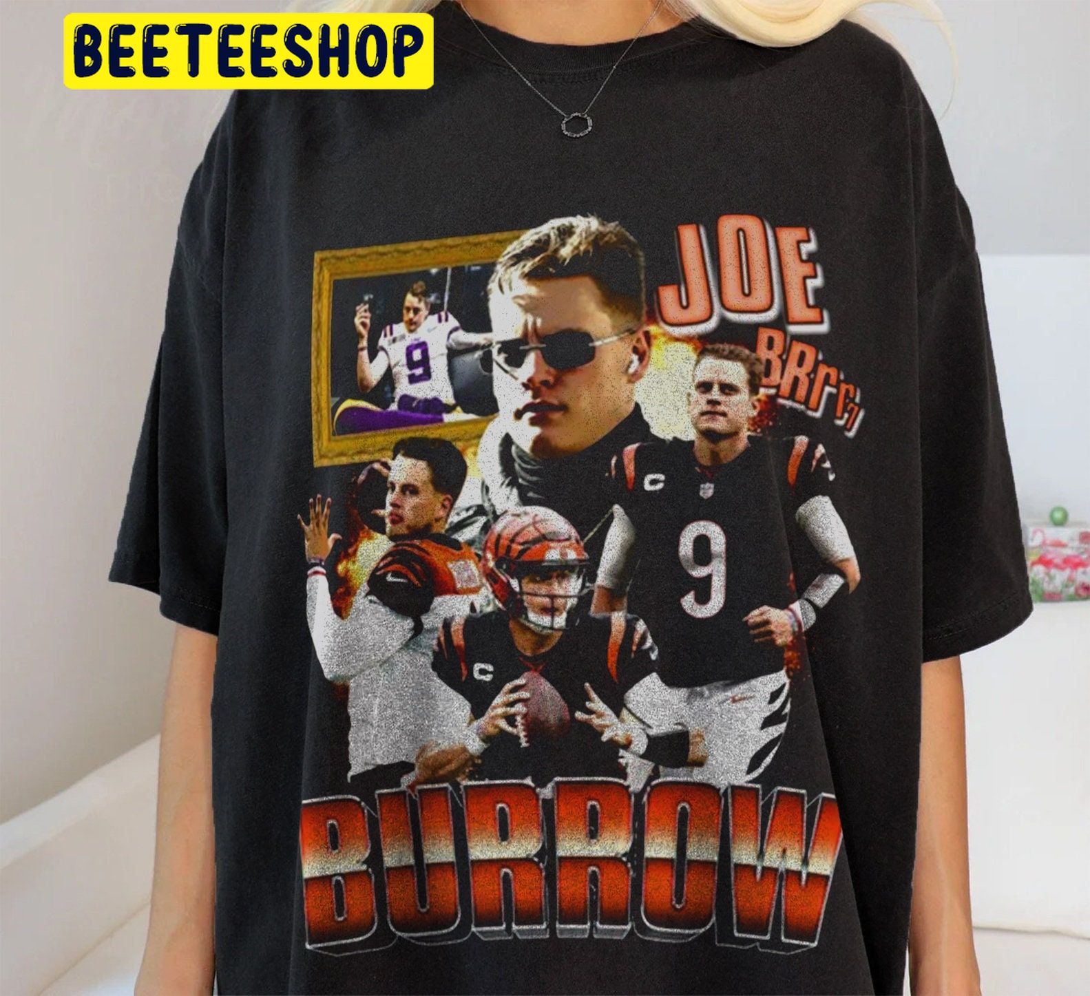 Joe Burrow Bengals 90s Trending Unisex Shirt - Beeteeshop