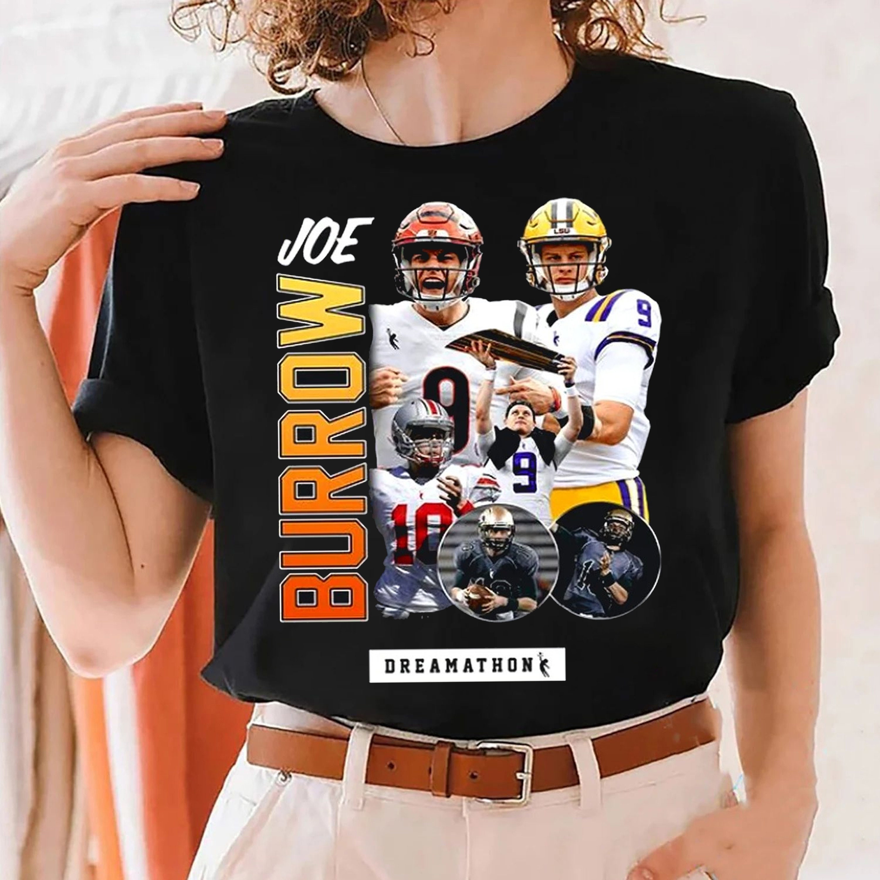 Joe Burrow Vintage Football Trending Unisex Shirt