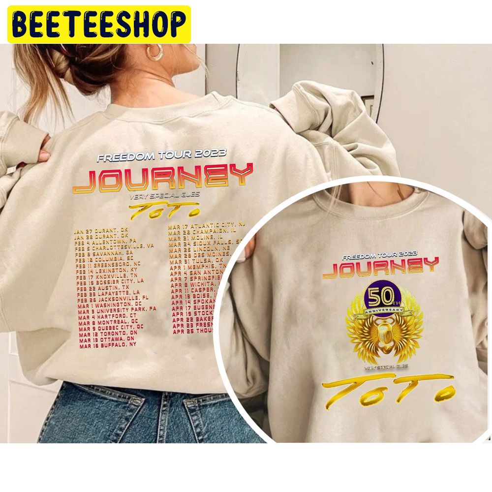 Journey Freedom Tour 2023 50th Anniversary Double Side Trending Unisex Sweatshirt