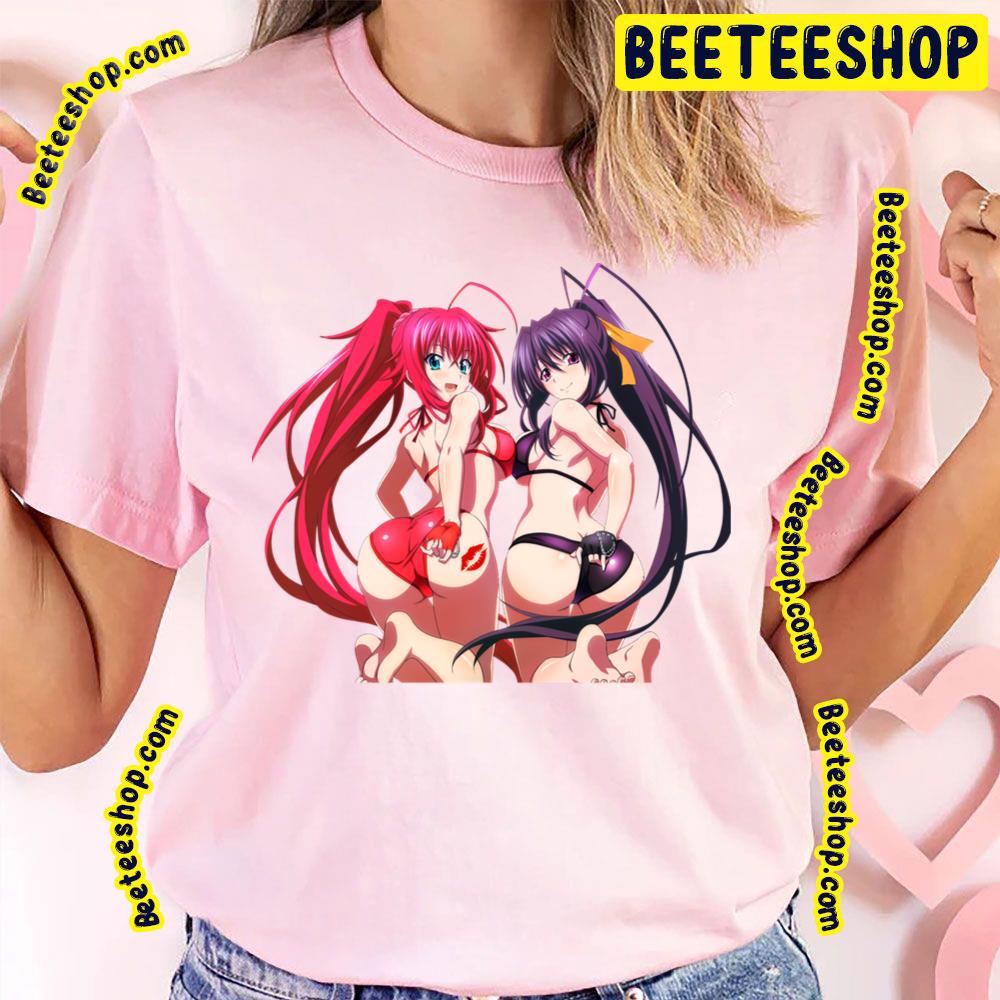 Rias & Akeno The Girls In High School Dxd Anime Unisex T-shirt - Teeruto