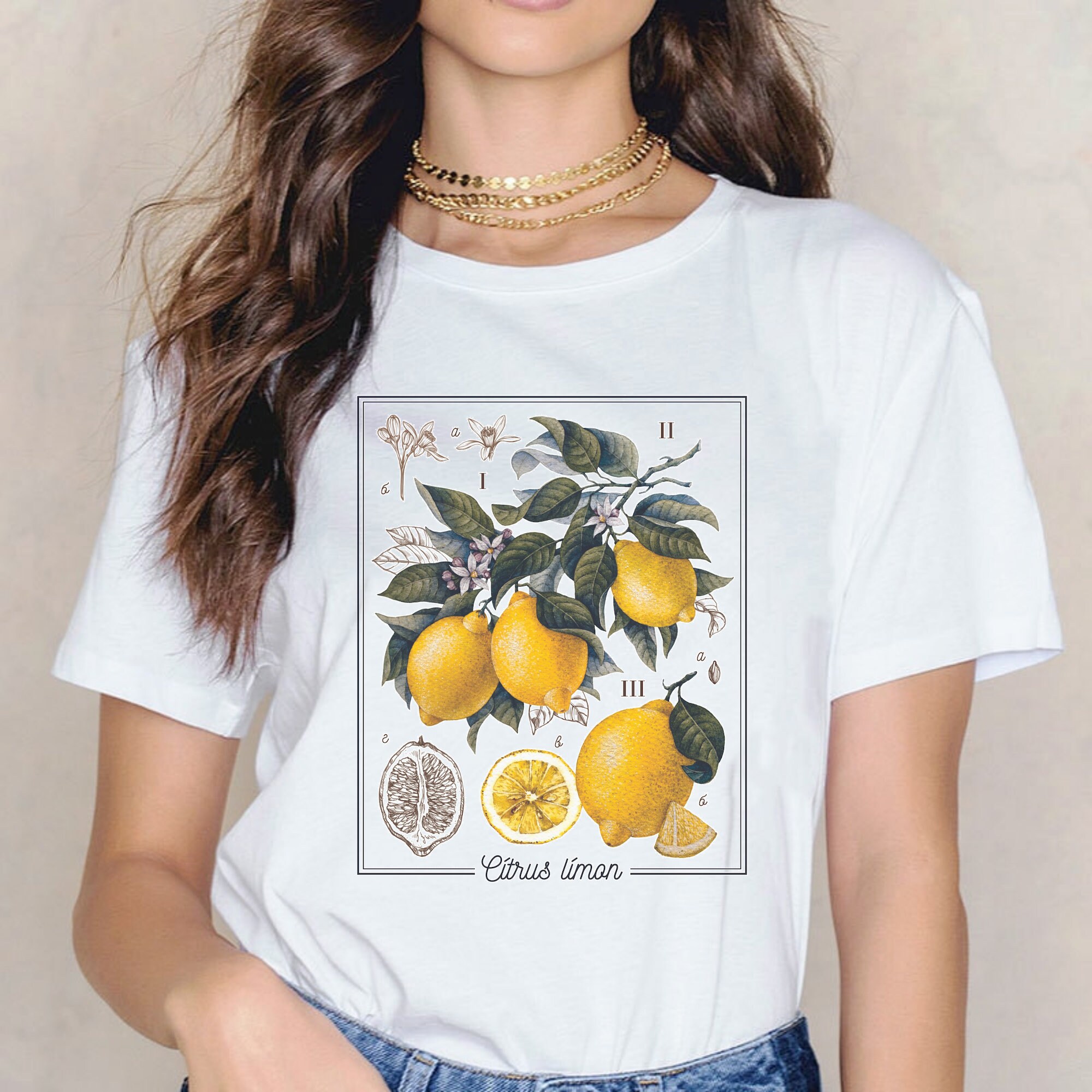 Lemon Print Gardening Trending Unisex Shirt