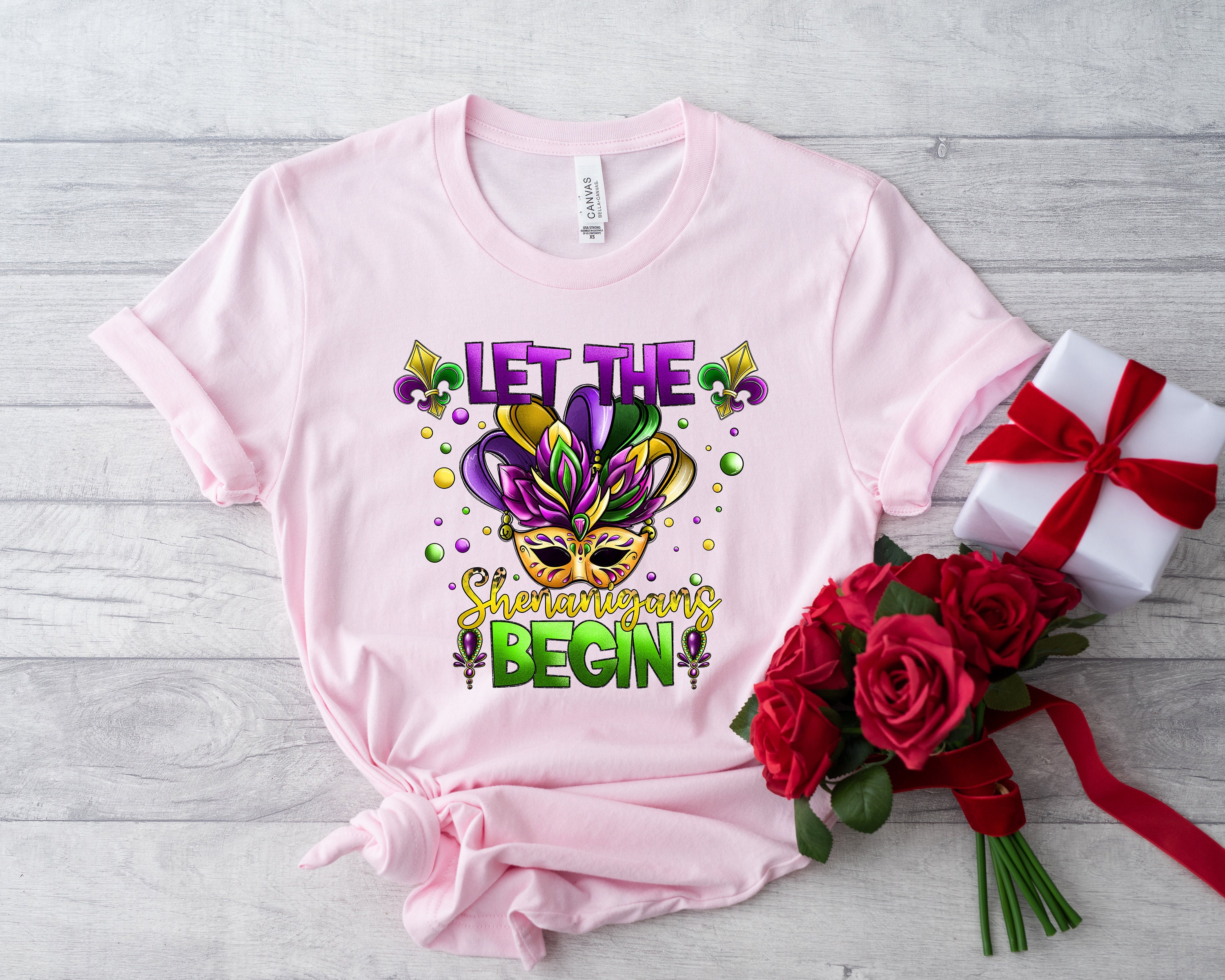 Let The Shenanigans Begin Mardi Gras Trending Unisex Shirt