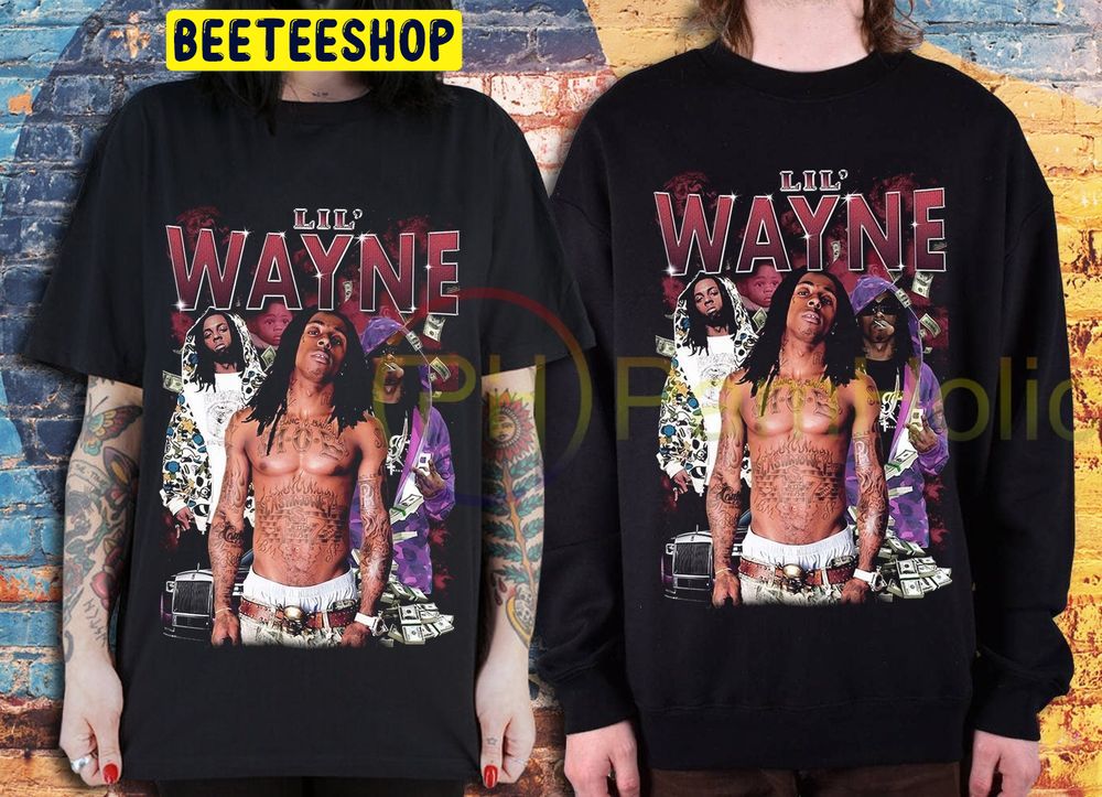 Lil Wayne 90s Retro Vintage  Double Side Trending Unisex T-Shirt