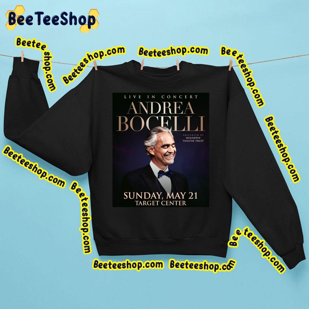 Live In Concert Andrea Bocelli Tour 2023 Trending Unisex Sweatshirt