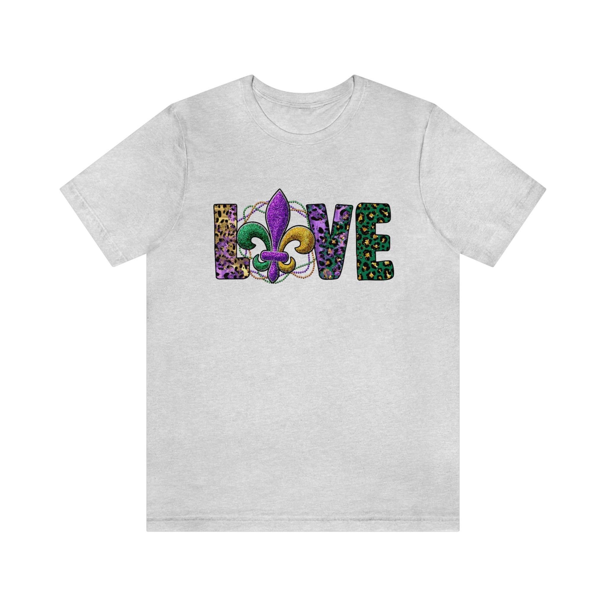 Love Mardi Gras Shirt Lips Fleur De Lis Trending Unisex Shirt