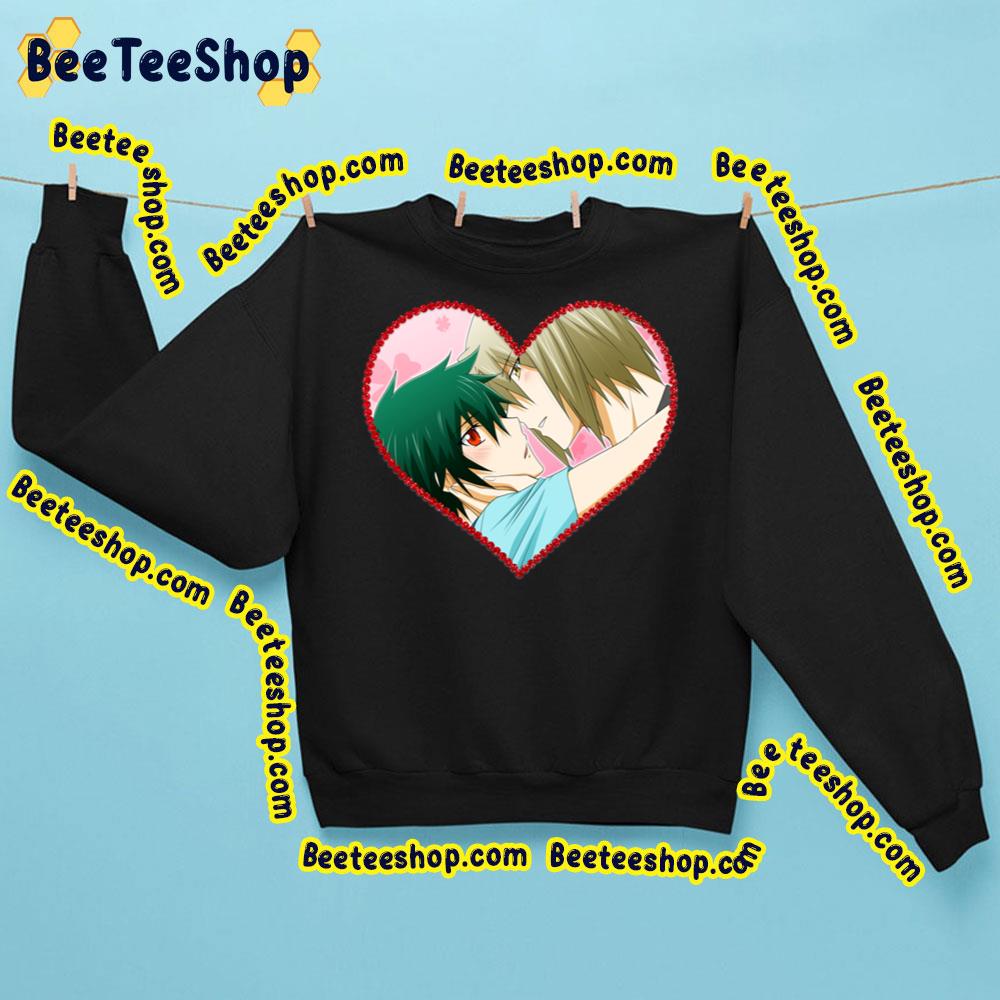 Lovers Heart Cut Frame With Roses Border The Devil Is A Part-Timer! Trending Unisex Sweatshirt