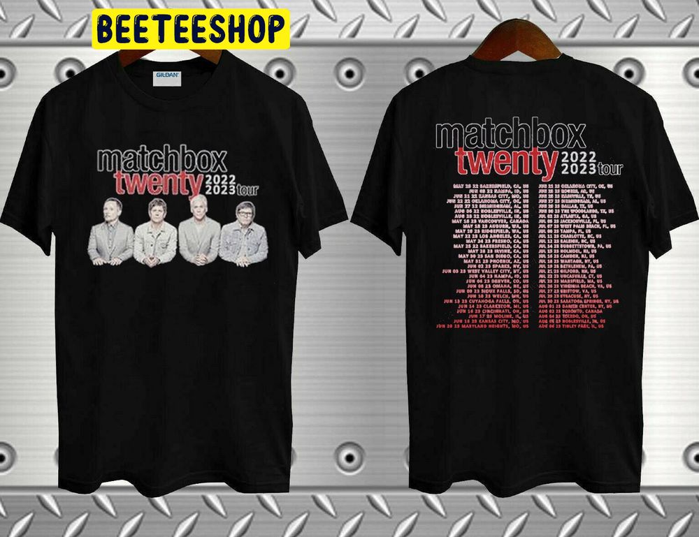 Matchbox Twenty Tour 2022 2023 Double Side Trending Unisex T-Shirt