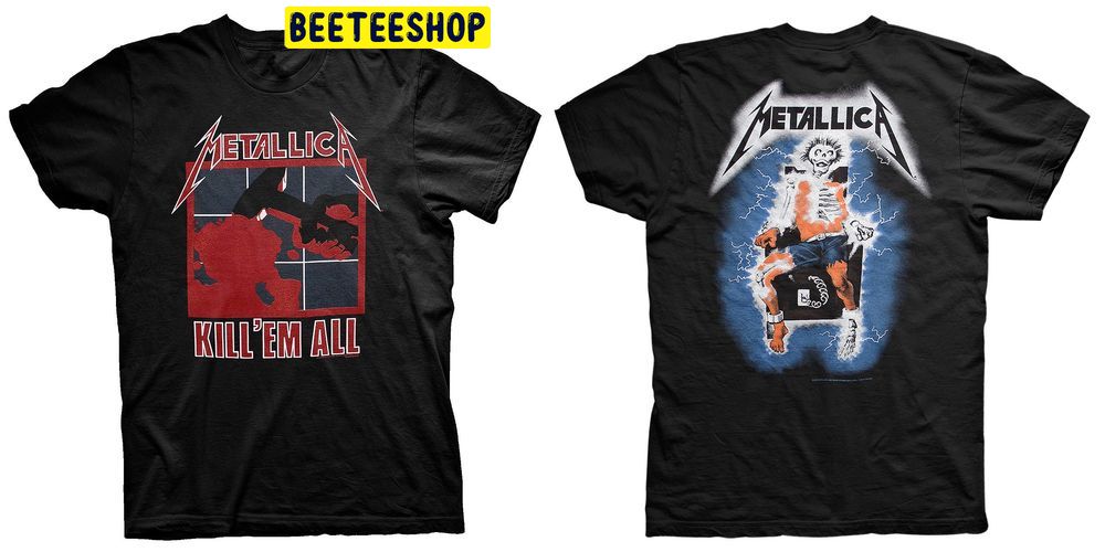 Meta Band Kill ‘Em All Heavy Thrash Metal Rock Double Side Trending Unisex T-Shirt