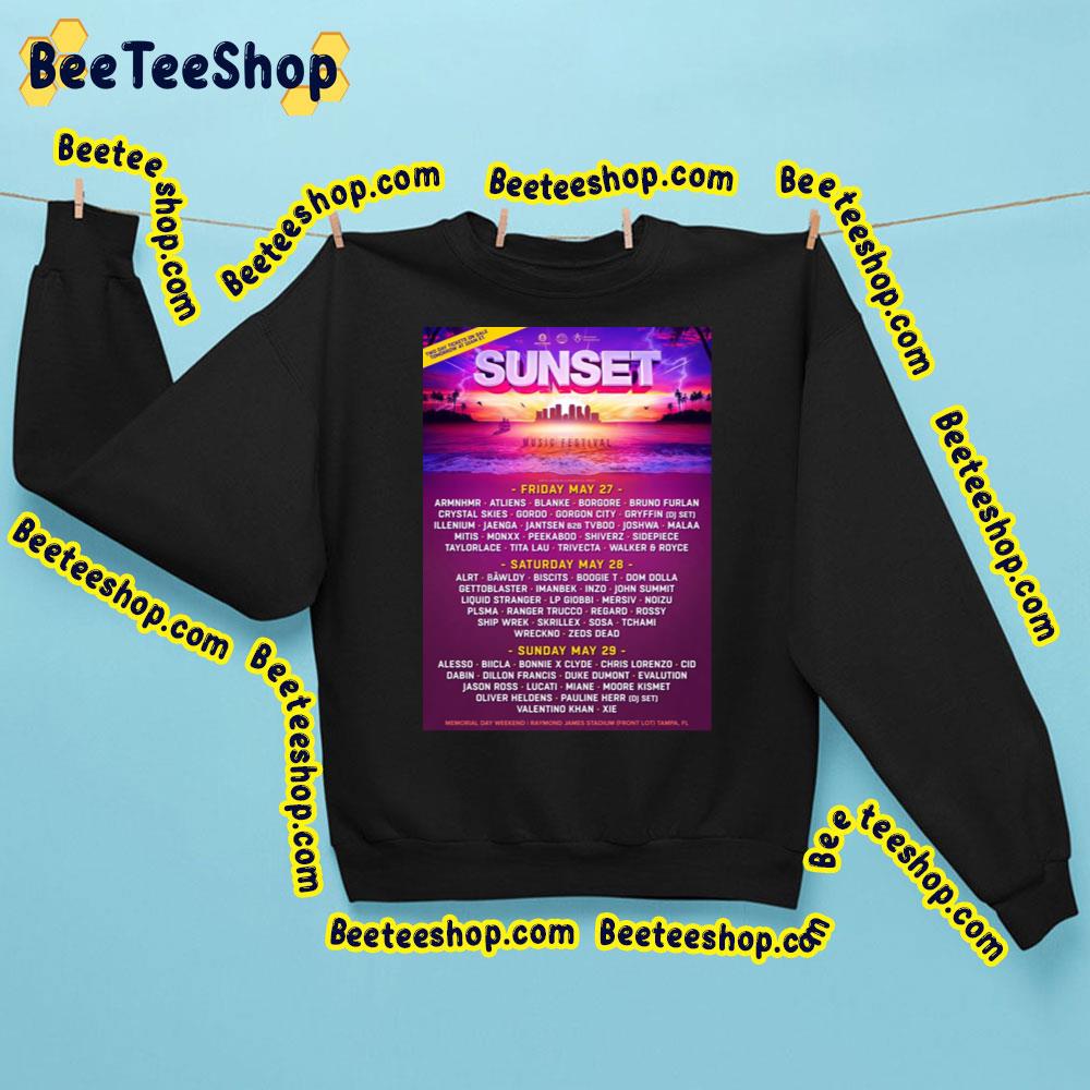 Music Festival Sunset Music Festival 2023 Trending Unisex Sweatshirt