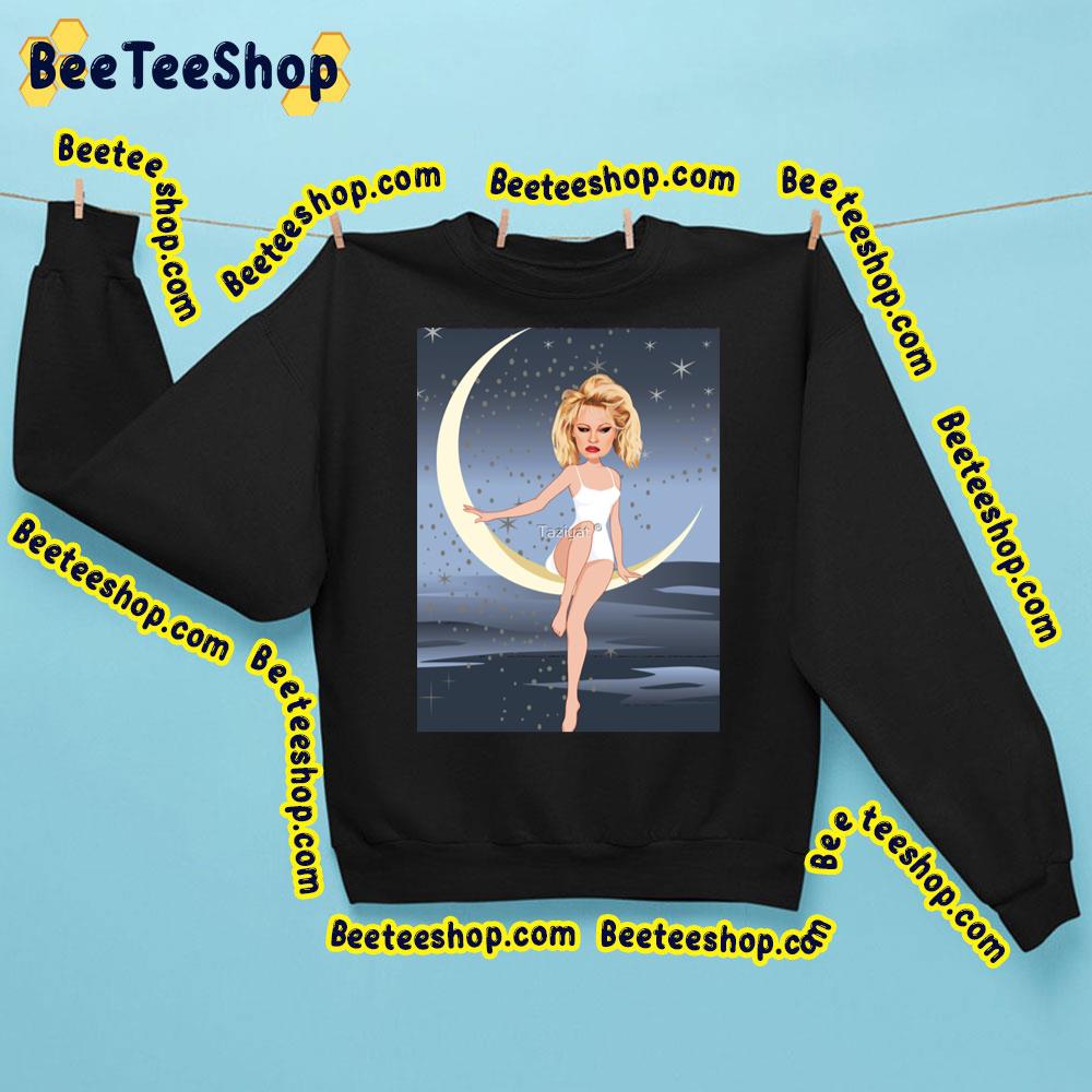 On The Moon Pamela Anderson Trending Unisex Sweatshirt