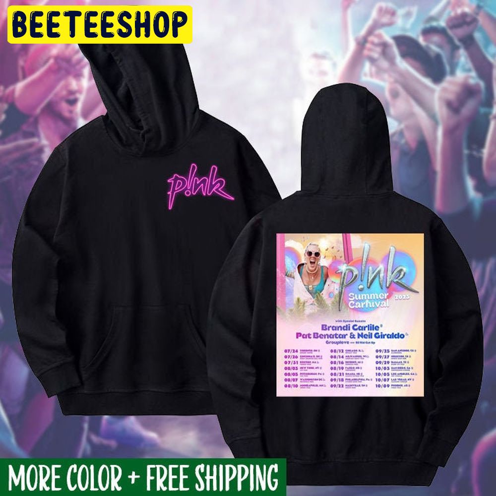 Pink P!Nk Summer Carnival Tour 2023 Double Side Trending Unisex Hoodie