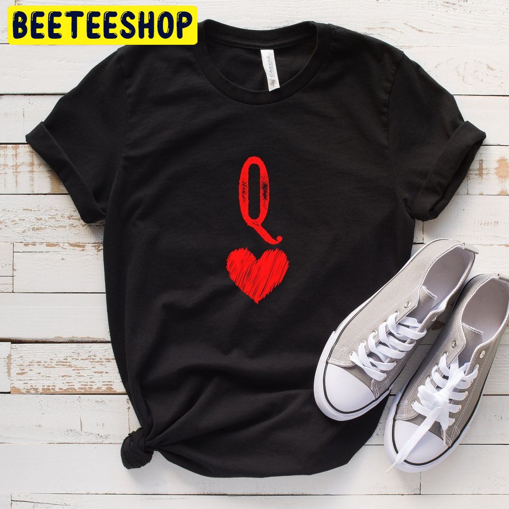 Queen Of Hearts Red Art Trending Unisex Shirt