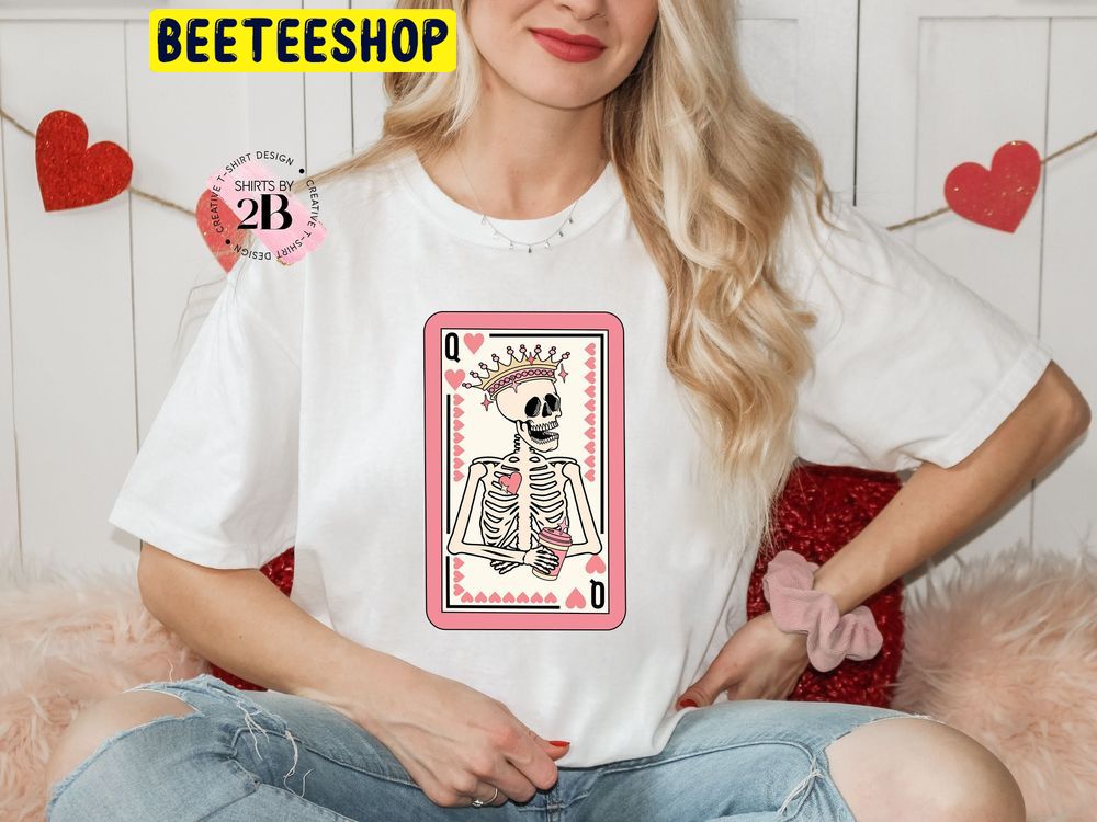 Queen Of Hearts Valentine Trending Unisex Shirt