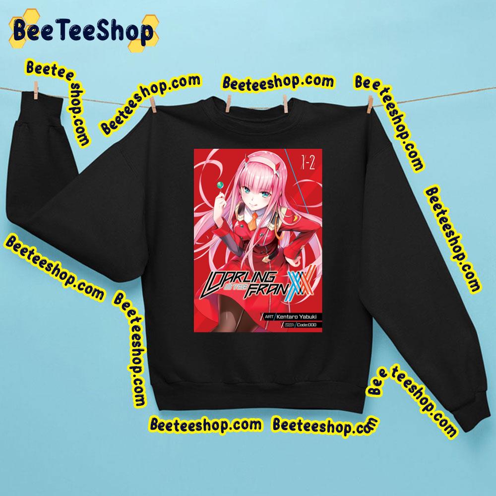 Red Background Darling In The Franxx Trending Unisex Shirt