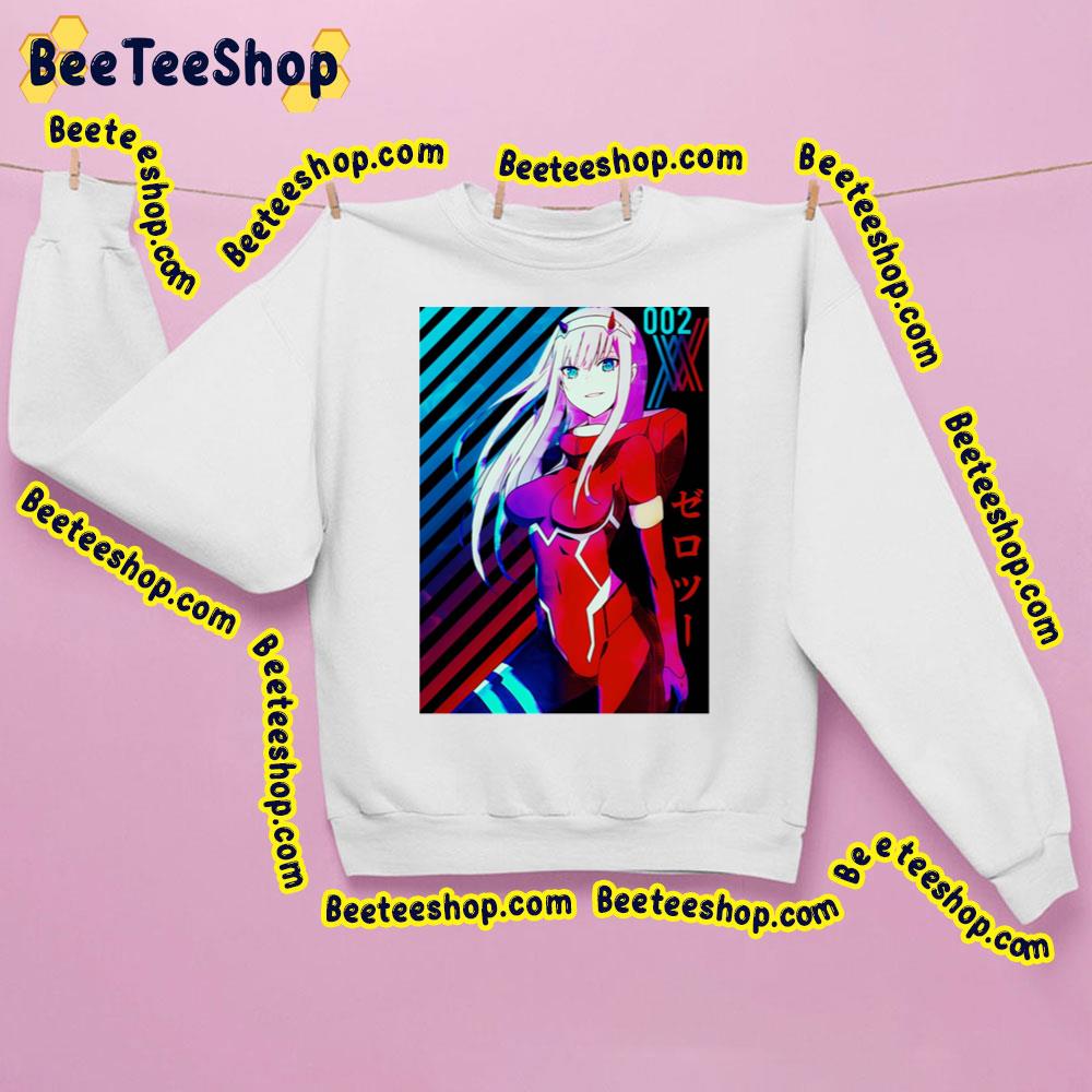 Retro 002 Zero Two Darling In The Franxx Trending Unisex Shirt Beeteeshop 3938