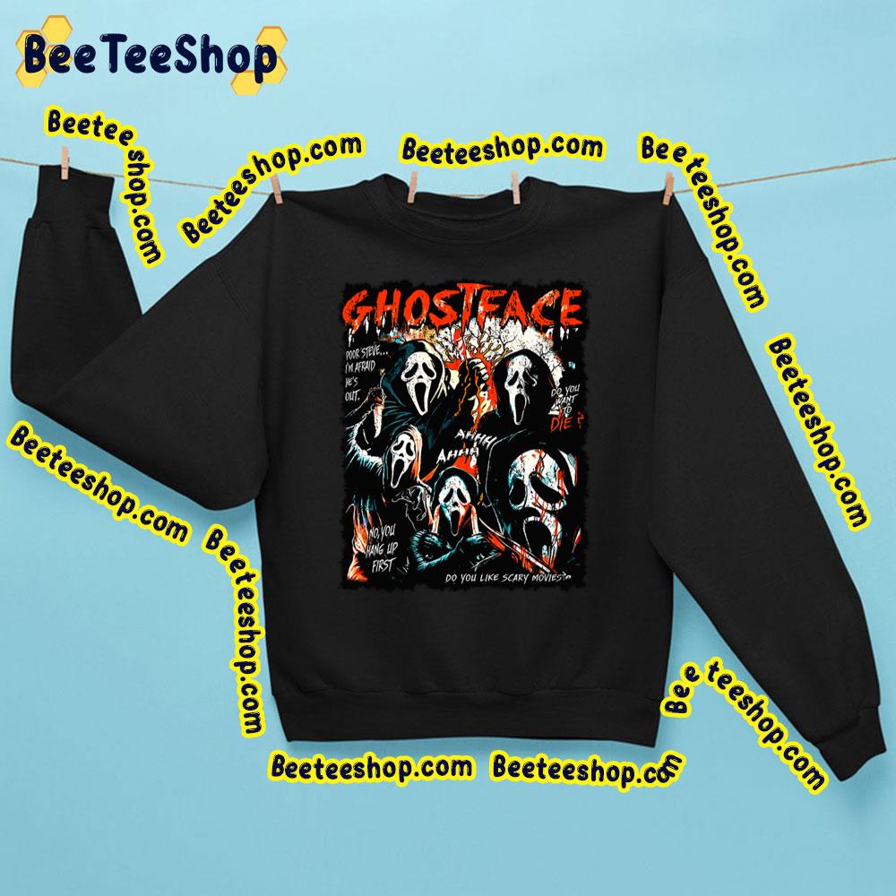 Retro 90s Scream Movie Halloween Trending Unisex Sweatshirt